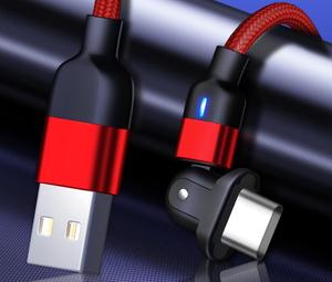 Cavo dati <span class=keywords><strong>usb</strong></span> in nylon intrecciato rotante a 180 gradi da 1m per <span class=keywords><strong>iphone</strong></span> tipo c cavo dati <span class=keywords><strong>usb</strong></span> <span class=keywords><strong>micro</strong></span> rotante di tipo c - Product Image 2