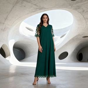 Abaya élégante et modeste en polyester de qualité supérieure pour femmes musulmanes, robe de soirée, fournisseur en gros de Chine - Product Image 2