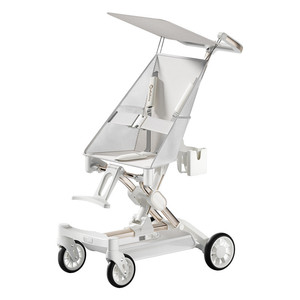 <span class=keywords><strong>Carrito</strong></span> de Bolsillo Portátil de Alta Calidad, Marco de Aleación de Aluminio, Cuatro Ruedas, Diseño Plegable Tipo Paraguas, Carga de 20 kg, para Bebés de 0 a 3 Años - Product Image 2
