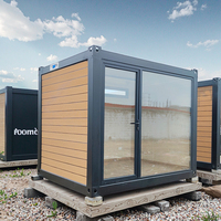 Kit de maisonnette modulaire préfabriquée sur mesure, démontable, en conteneur plat, pour bureau, habitation ou cabane, avec structure en acier, pour extérieur