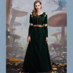 Vestido de corte verde para Mujer <span class=keywords><strong>Princesa</strong></span> Melinda de <span class=keywords><strong>Brave</strong></span> Legends Cosplay disfraz para Halloween - Product Image 5