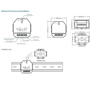 CM-SS(WT) 110V 120V 220V 240V TUYA Wifi <span class=keywords><strong>Mini</strong></span> Smart sipario modulo di controllo remoto APP/controllo vocale regolatore a tenda - Product Image 5