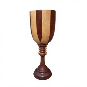 AZ ENTERPRISES – Lot de verres à cocktail en bois faits main, écologiques, design moderne, capacité 250 ml, pour fêtes et événements (6 à 10 verres) - Product Image 5