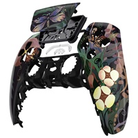 Pour le boîtier de la manette PS5-Coque avant brillante et couverture de pavé tactile, élégante et protectrice