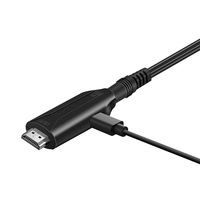 Câble adaptateur PS1 PS2 vers HDTV avec gaine en PVC et conducteur en cuivre pour TV Résolution 1080p Modèle Dh-ps2