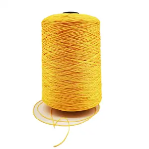 Competitive price 400d/4 100% polyester embroidery thread full drawn yarn knitting yarn diy sewing thread for weaving