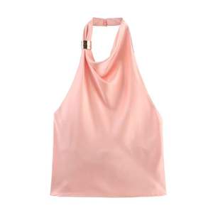 Top Halter y Vestido Casual Rosa con Espalda Descubierta para Mujer - ¡Gran Venta! - Product Image 2