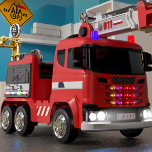 Camión de Bomberos Eléctrico de Control Remoto de 12 Voltios de Alta Calidad para Niños, Juguete Personalizable con Certificación CE, con Ruedas Pequeñas para Bebés - Product Image 4