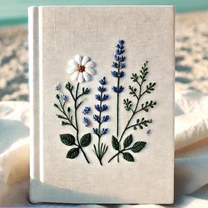 <span class=keywords><strong>Cuaderno</strong></span> Personalizado <span class=keywords><strong>Bordado</strong></span> a Mano, Diario de Tela Hecho a Mano, <span class=keywords><strong>Cuaderno</strong></span> con Diseño de Margaritas, Diario con Tapa Dura de Tela, <span class=keywords><strong>Cuaderno</strong></span> Personalizado - Product Image 4