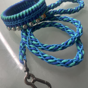 Verstelbare Hond Touw Riem Xxl Nylon Reflector Luxe Design Gevlochten Perro Paracord Kralen Collares De Macrame Hond Riem En Halsband - Product Image 2