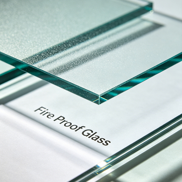 Fire Safety Tempered Glass Simple Appearance Fire Resistant Building Glass for Hospital School