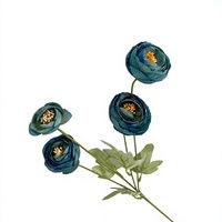 Bouquet de 4 roses artificielles en soie, arrangement floral, fleurs artificielles pour mariage, décoration de la maison, hôtel