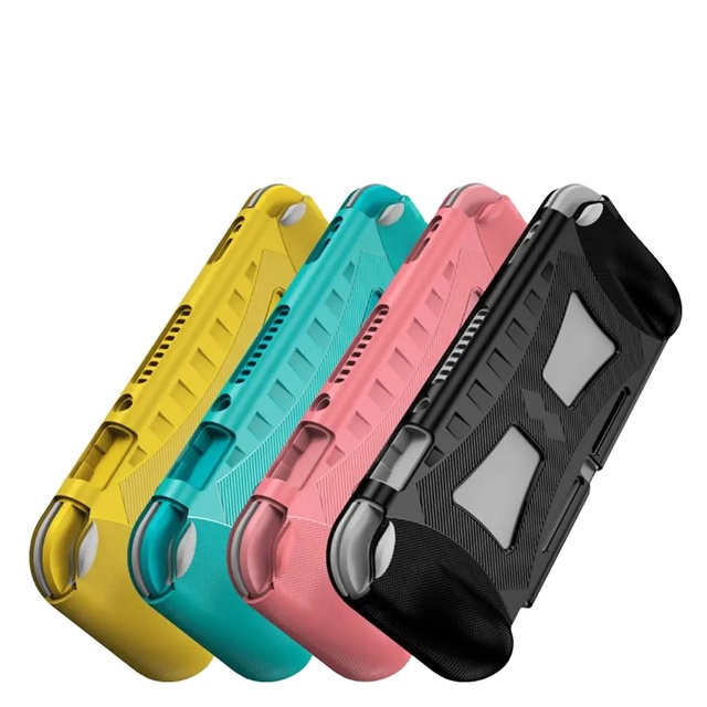 Ergonomic Handle Grip Silicone Case for Nintendo for Switch Lite Soft Rubber Shell Protector Convenient Ergonomic Game Cover
