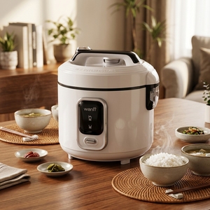 Appareil de cuisson : Cuiseur à riz 6L avec cuve intérieure en acier inoxydable 430 émaillé pour plats traditionnels - Product Image 1