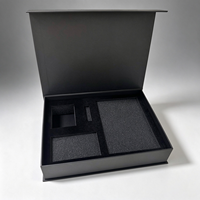 Boîte cadeau rigide personnalisée avec couvercle rabattable, en carton mat, insert en mousse EVA découpé CNC, pour emballage électronique et cadeaux, logo OEM