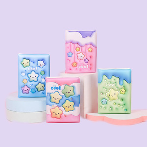 Cahier de fruits 3D A5 avec couverture en caoutchouc souple Cahier de notes mignon Journal imprimé de journal personnalisé fournitures scolaires kawaii - Product Image 1