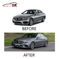 Pare-choc arrière chromé pour Mercedes Benz classe C Amg W205, accessoires automobiles, haut de gamme, bon marché, 20 pièces, 2058853903, 2019, 2020, 2021