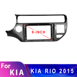 ชุดติดตั้งหน้าจอ Podofo ขนาด 9 นิ้ว สำหรับเครื่องเล่นมัลติมีเดีย KIA <span class=keywords><strong>Rio</strong></span> ปี 2015 แบบ <span class=keywords><strong>2</strong></span> Din พร้อมระบบนำทาง GPS สเตอริโอ เครื่องเล่น DVD และแผงหน้าปัดรถยนต์ - Product Image 2
