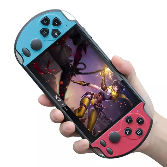 YLW 2022 Wholesale X7 Plus 5.1 Inch Retro Portable Kids Handheld Video Game Player Console
