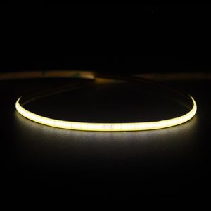 Cực kỳ không khung 4.5mm Đồng PCB 12V <span class=keywords><strong>COB</strong></span> ánh sáng 528LED dotless 2700K 5W heatless ul danh sách cao CRI DC12V <span class=keywords><strong>LED</strong></span> <span class=keywords><strong>COB</strong></span> dải ánh sáng - Product Image 1