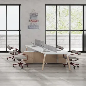 Kustom furnitur kantor ruang terbuka perabot kantor modular cubile stasiun kerja kantor