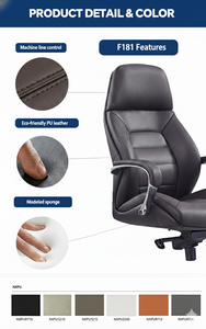 Zeitgenössische Executive-Lederstühle Ergonomische CEO-Konferenzstühle Kommerzielle Aluminium Minimalistische Bürostühle - Product Image 4