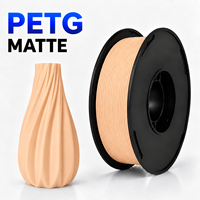 Filament PETG mat 1,75 mm 1 kg, haute résistance, faible odeur, scellé sous vide, impression fluide, pour imprimante 3D FDM