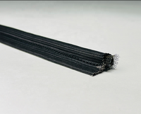 Joint rond renforcé de fil d'acier 10mm Joint de porte de four résistant aux hautes températures Corde élastique en fibre de verre tissée