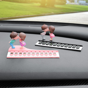 Señales de estacionamiento temporales, placa de matrícula para reubicación de vehículos, placa con número de teléfono para coche, señal para mover el coche, logotipo personalizado creativo - Product Image 2