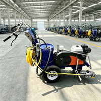Machine à peinture pour marquage routier avec capacité de 6 L pour des opérations de marquage étendues