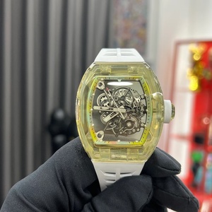 Reloj mecánico para hombre de alta calidad, fabricado en fábrica, con correa de silicona, altamente resistente al agua y moderno. - Product Image 1