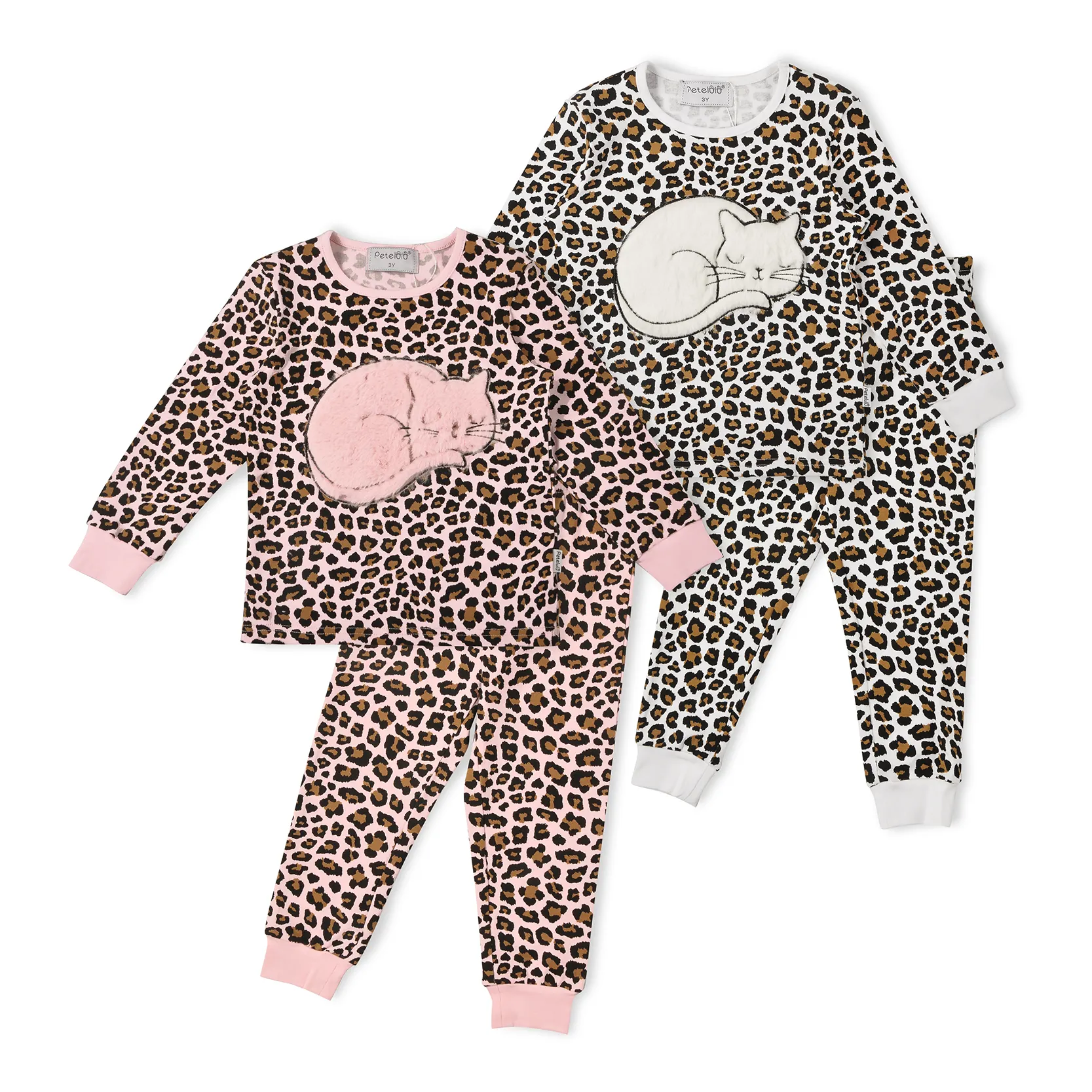 All'ingrosso neonate carino animale abbigliamento bambini che dormono vestiti stampa leopardo manica lunga adorabili pigiami set