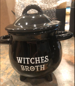 Cuenco <span class=keywords><strong>de</strong></span> cerámica con cuchara <span class=keywords><strong>de</strong></span> escoba para Halloween, decoración <span class=keywords><strong>de</strong></span> mesa para cocina <span class=keywords><strong>de</strong></span> the witch - Product Image 5