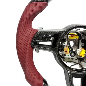 Volante Sportivo in Fibra di Carbonio per Panamera Cayenne Macan 718 <span class=keywords><strong>Taycan</strong></span> 918 911 Boxster Carrera 981 958 957 - Product Image 5