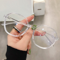Vente en gros pas cher PC Anti lumière bleue lunettes pour femmes mode lunettes polygonales cadres étudiant myopie lunettes de lecture Logo personnalisé
