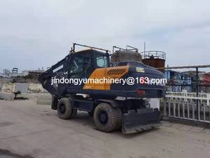 Excavatrice sur pneus d'occasion Hyundai 210w-9 d'origine coréenne, 21 tonnes, haute qualité et prix bas, à vendre - Product Image 3