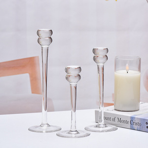 Clear Acrylic Candlestick Tall Table Centerpieces Multi-head Candelabras Wedding <strong>Candle</strong> <strong>Holder</strong> For Restaurant Main Table Decor - Product Image 3
