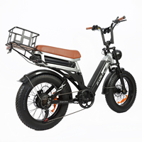 Vélo électrique tout-terrain 1000W pour adultes, pneus larges, double batterie amovible (25Ah), port USB, freins à disque hydrauliques, vitesse maximale 55 km/h, entrepôt UE