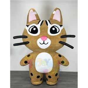 بدلة قطة كبيرة قابلة للنفخ للكبار ، زي تميمة للمشي المضحك ، بدلة فرو ، زي فروي للتسلية والحفلات - Product Image 1