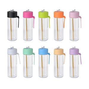 ขวดน้ำพลาสติก Tritan ขนาด 25 ออนซ์ ปลอดสาร BPA เป็นมิตรกับสิ่งแวดล้อม กันลื่น พร้อมหลอดดูดแบบพับได้ พิมพ์โลโก้ได้ตามต้องการ เหมาะสำหรับน้ำผลไม้และกาแฟ - Product Image 3