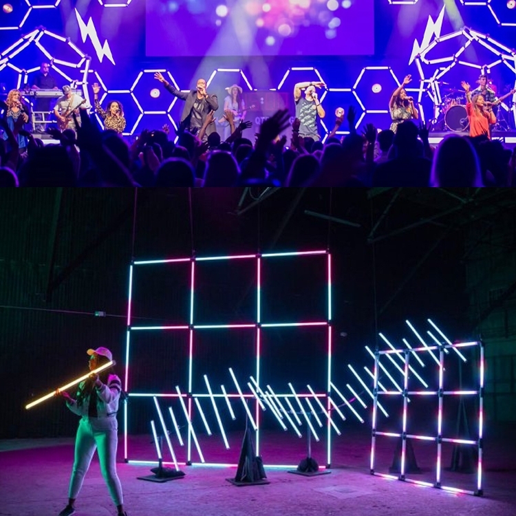 Led Pixel bar Stage Light China Magnum Lighting 360 Led Tube 1 Meter for Stage Decoration DJ Tube Lights