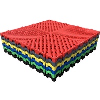 Dalles de sol modulaires en PP pour garage, tapis de drainage emboîtables pour lave-auto et parking