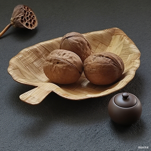 ชามสลัดไม้รูปดอกพลัมใช้งานได้จริงสำหรับบ้านร้านอาหารคาเฟ่ใช้สำหรับเสิร์ฟอาหารและผลไม้ - Product Image 3