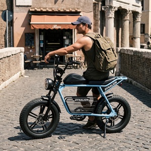 Vélo électrique à pneus larges de 20 pouces avec frein à disque hydraulique, vélo tout-terrain avec pédales pliables pour les voyages d'aventure en plein air - Product Image 4