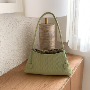 Thanh Lịch Đa Năng Chất Lượng Cao PU Pháp-Phong Cách Niche Dệt Mô Hình Vai Túi Dây Kéo Đóng Cửa Thời Trang Cho Tất Cả Các dịp - Product Image 5