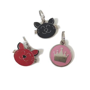 Biểu Tượng Riêng Hình Mèo Xương Tùy Chỉnh Cho Thú Cưng Để Trang Trí Thẻ Chó Lưu Niệm Giá Cả Cạnh Tranh Mạ Niken Vàng Chất Lượng Cao Với Epoxy - Product Image 4