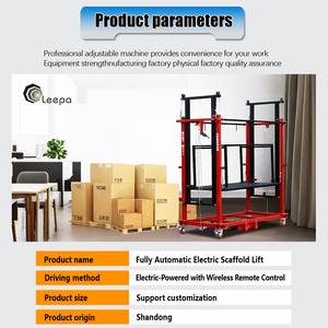 Precio de fábrica Elevador de andamio eléctrico hidráulico Trabajo de decoración Construcción de elevación de andamio automático Elevador de andamio móvil - Product Image 2