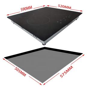 Plaque de cuisson électrique en céramique infrarouge double usage 6400W, encastrable, avec commande intelligente par bouton rotatif, provenant directement de l'usine - Product Image 2