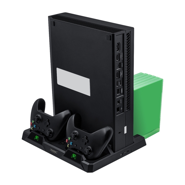 Multifunctional Cooling Stand Fast Charging Station Cooler with LED Light for Xbox One/S/X Console Controller