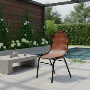 Japanese Solid Mango Wood Swivel Portable Waterproof <b>Stackable</b> Office <b>Chairs</b> for Home Villa Park & Kitchen Use-Modern Design - Product Image 3